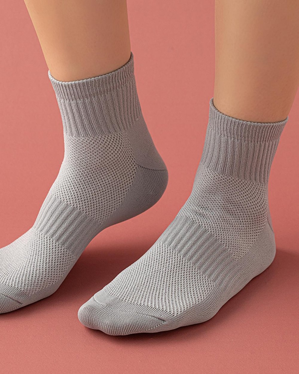 Tery Спортни Чорапи Дамски 3 Бр., Черно-Бяло-Сиво, 36-40
