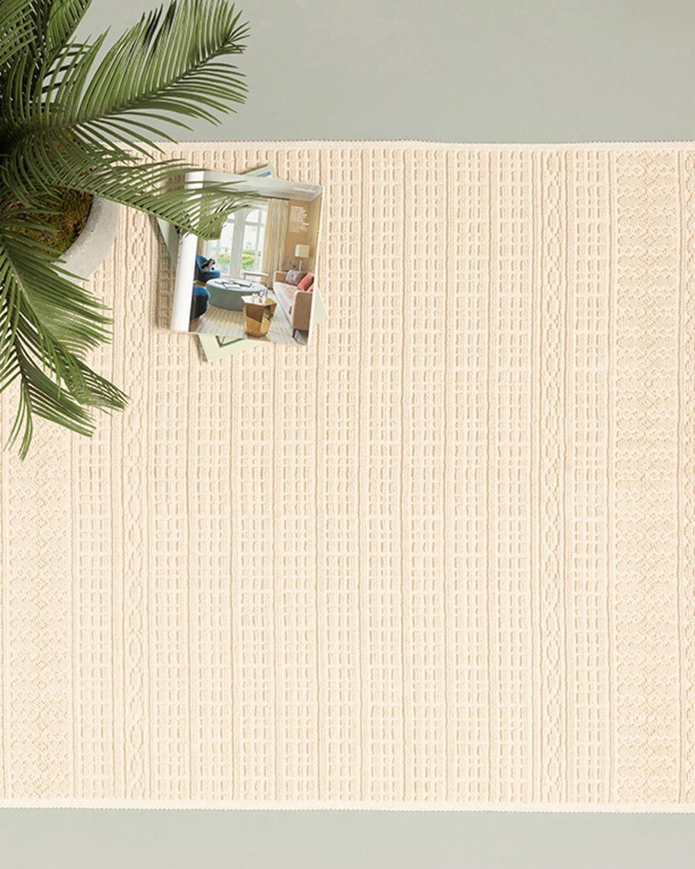 Thore Cotton Rug 120x180 cm Cream