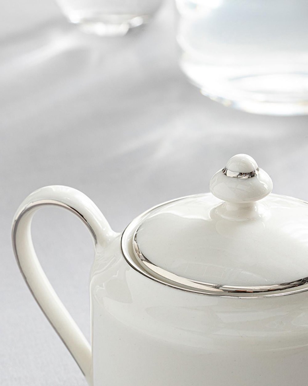 Torino Захарница Порцелан, Сребристо, 0