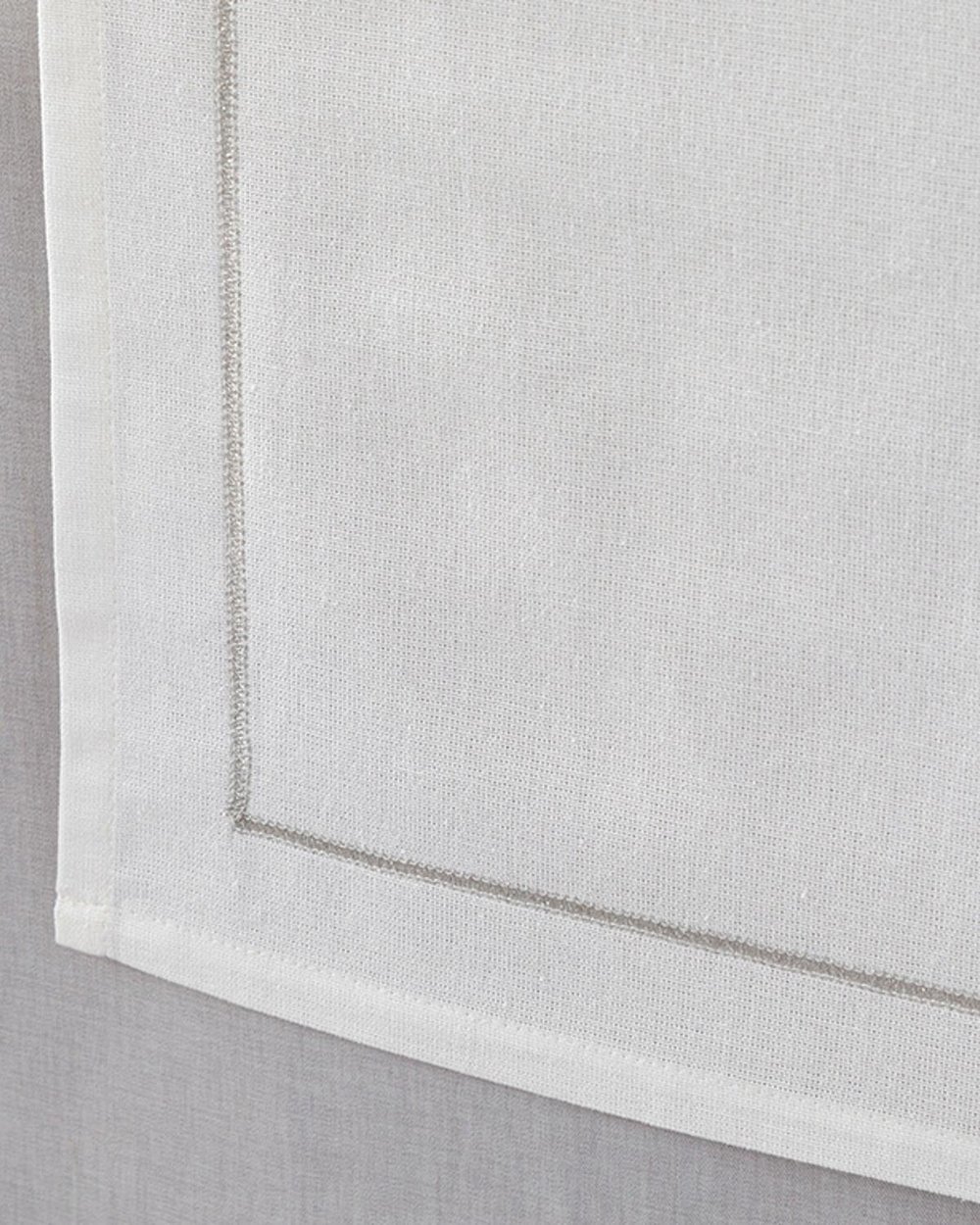 Torino Cotton Runner 45x150 cm Silver.