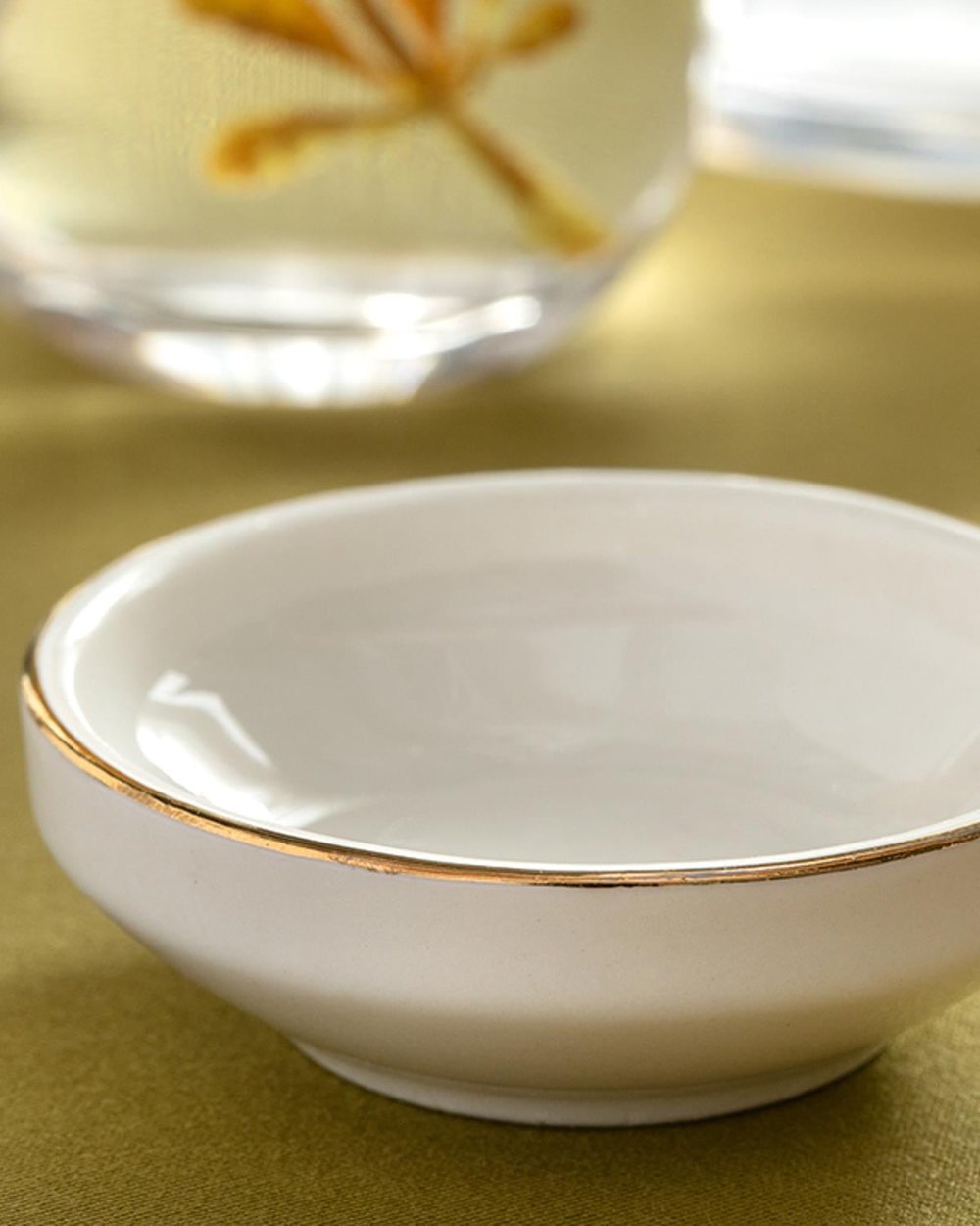Torino Porcelain Sauce Bowl 6 cm Gold