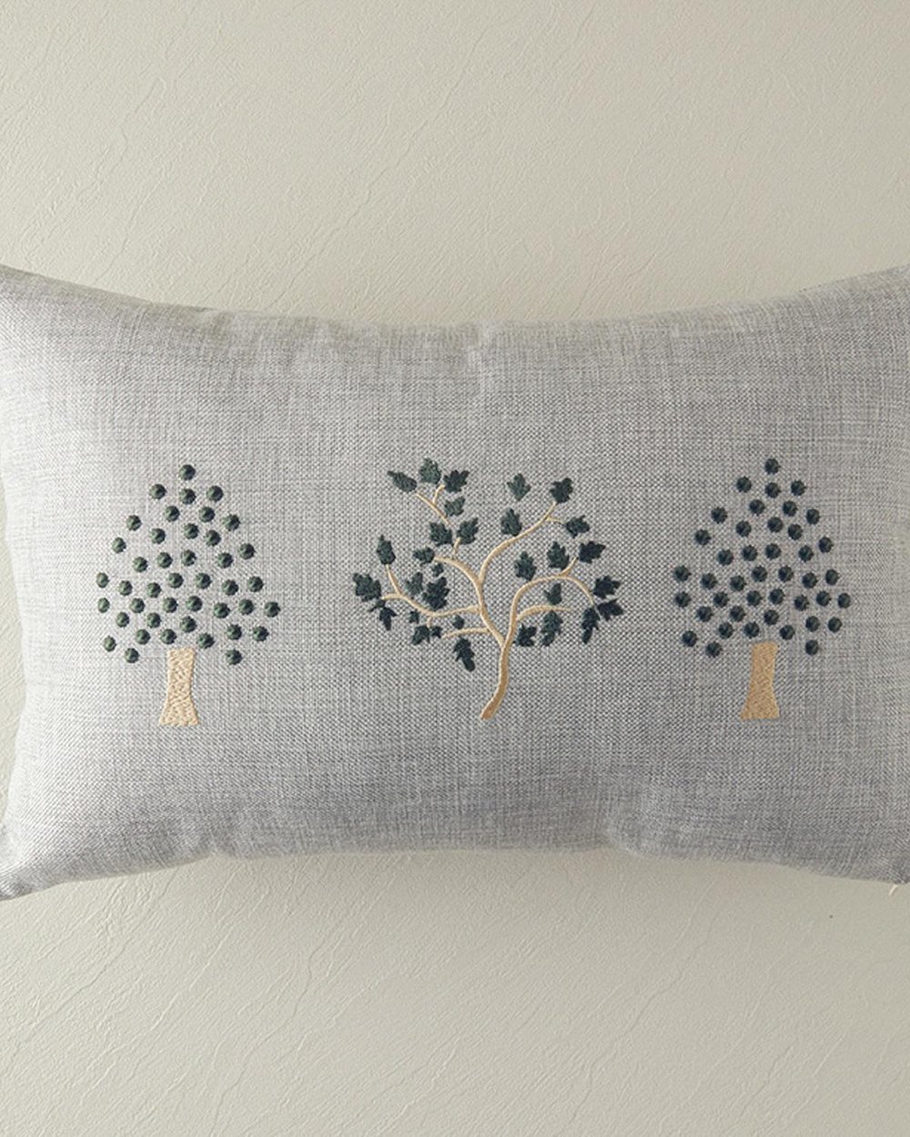 Trees Декоративна Възглавница 33x50 см Светлосив