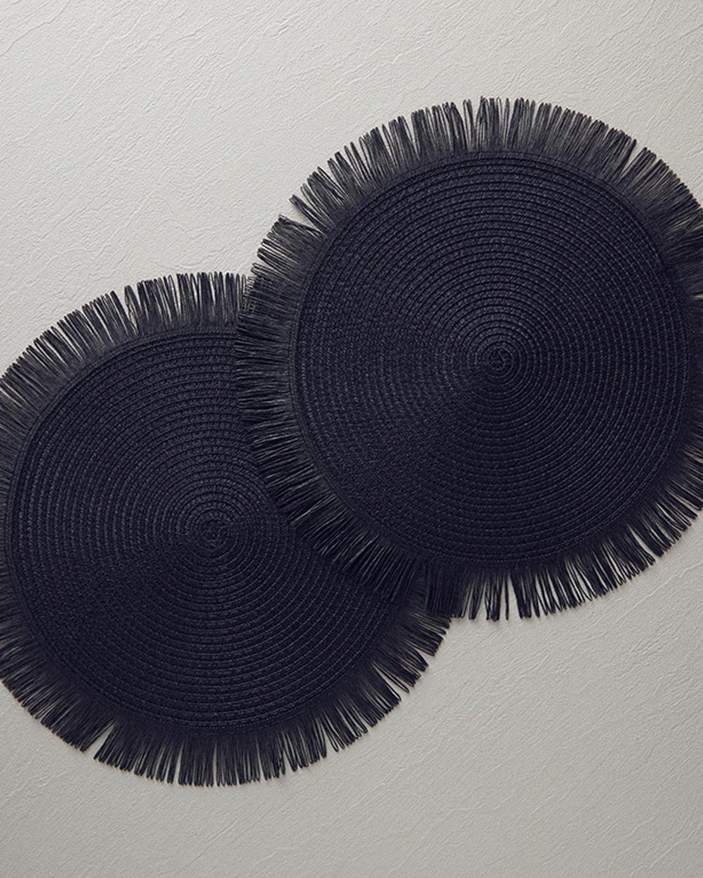 Paper 2 pcs Place Mat 38 cm Black