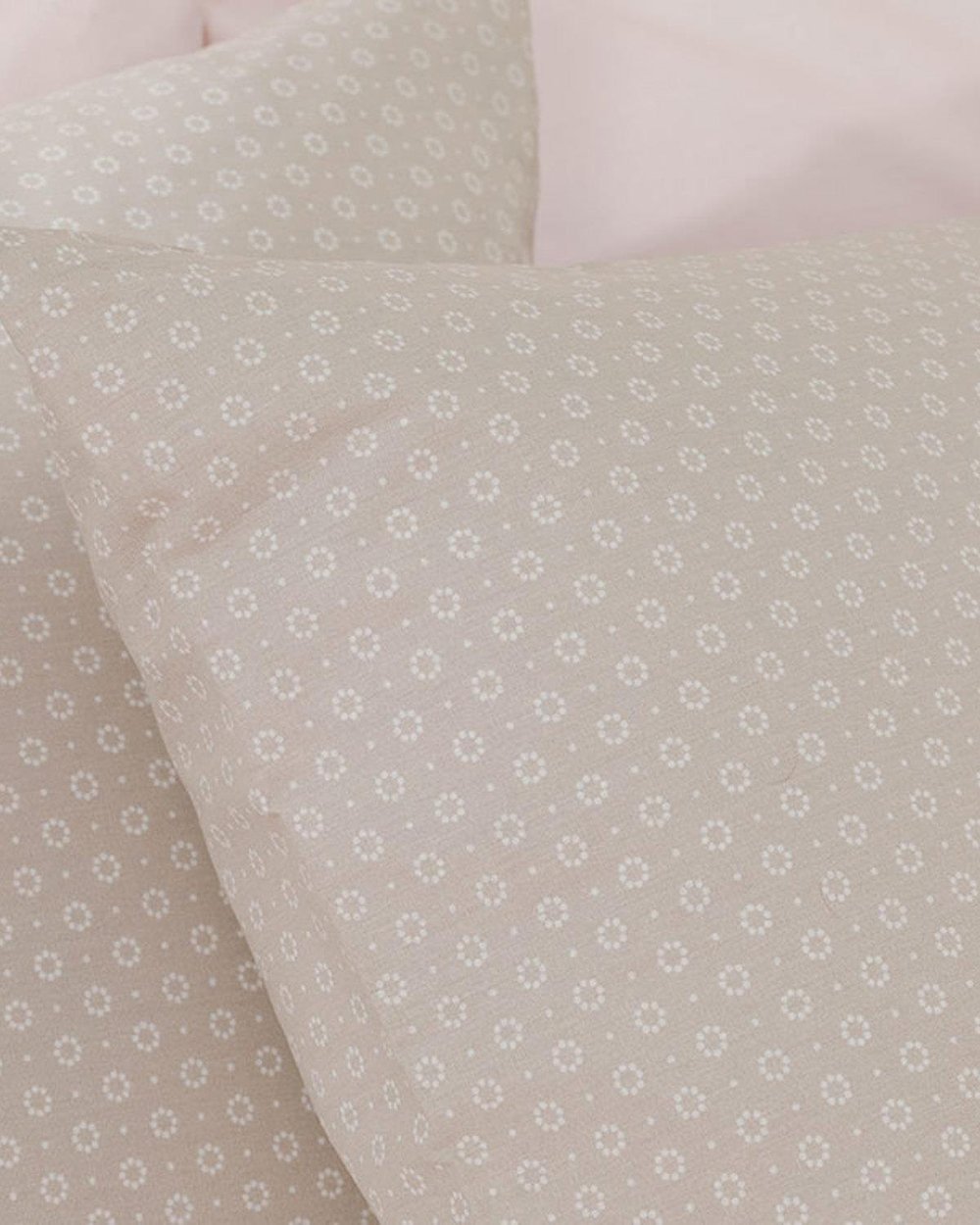 Urban Dots Калъфка За Възглавница 2 бр. Памучен 50x70 см Бежов