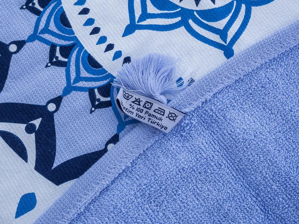 Venus ПЛАЖНА ХАВЛИЯ Кръгла Отпечатано 150 cm Light Blue
