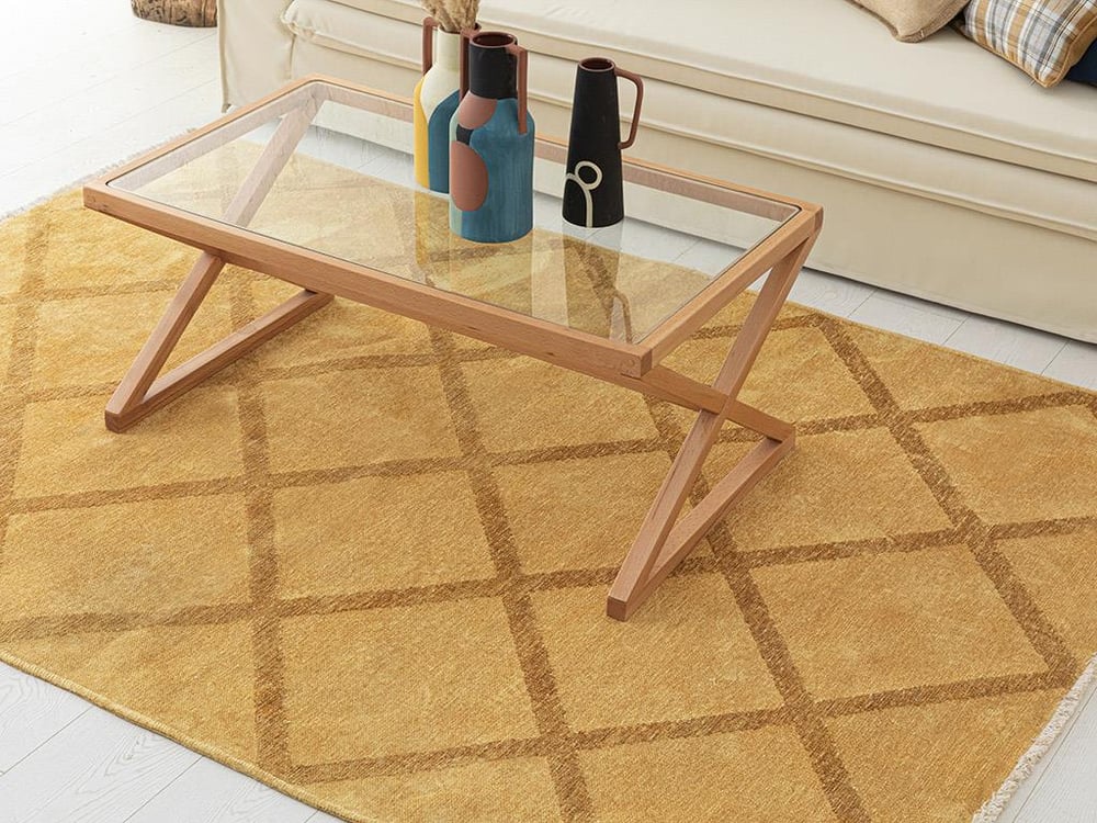 Vera Chenille Carpet 80x250 Mustard