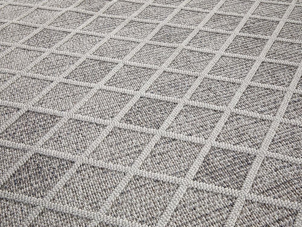 Vincent Woven Curl Carpet 200x290 Gray