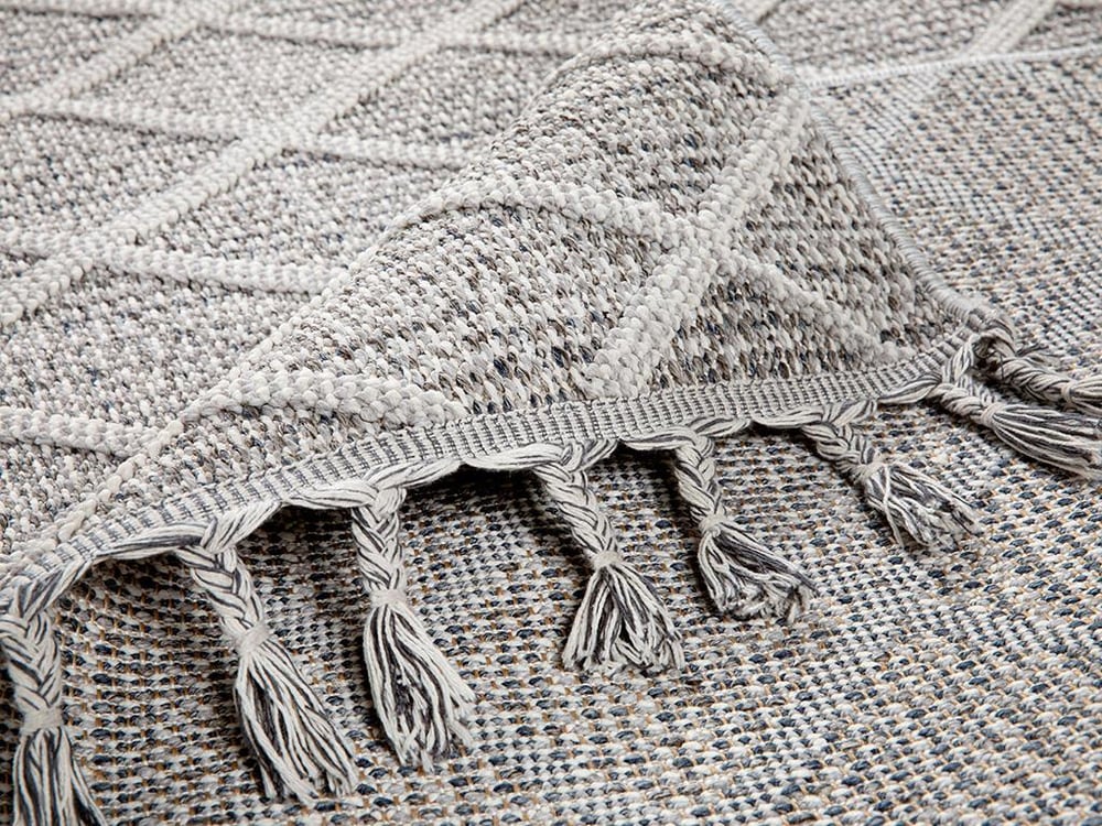Vincent Woven Curl Carpet 200x290 Gray