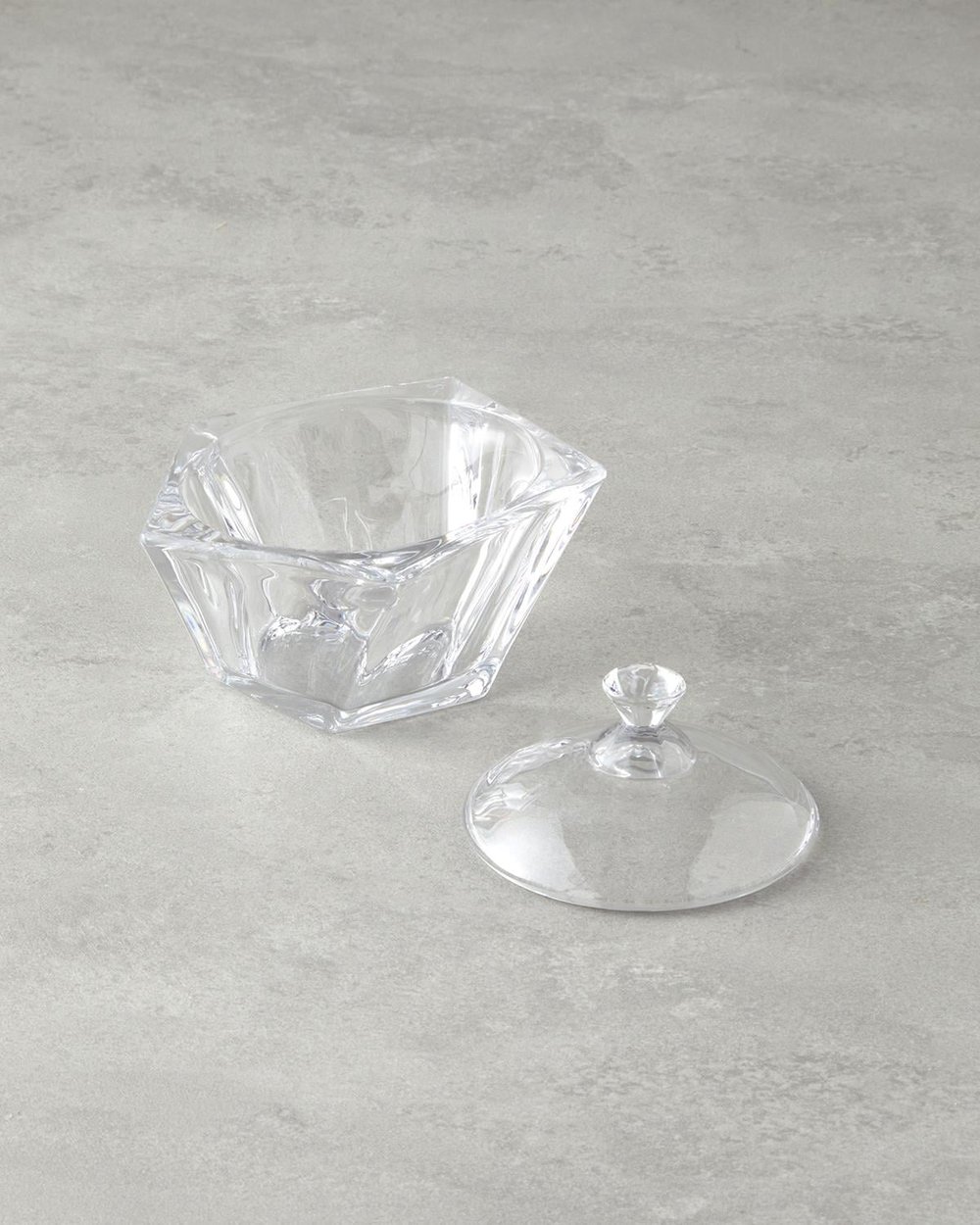 Vivian Glass Sugar Bowl 13x11 cm Transparent