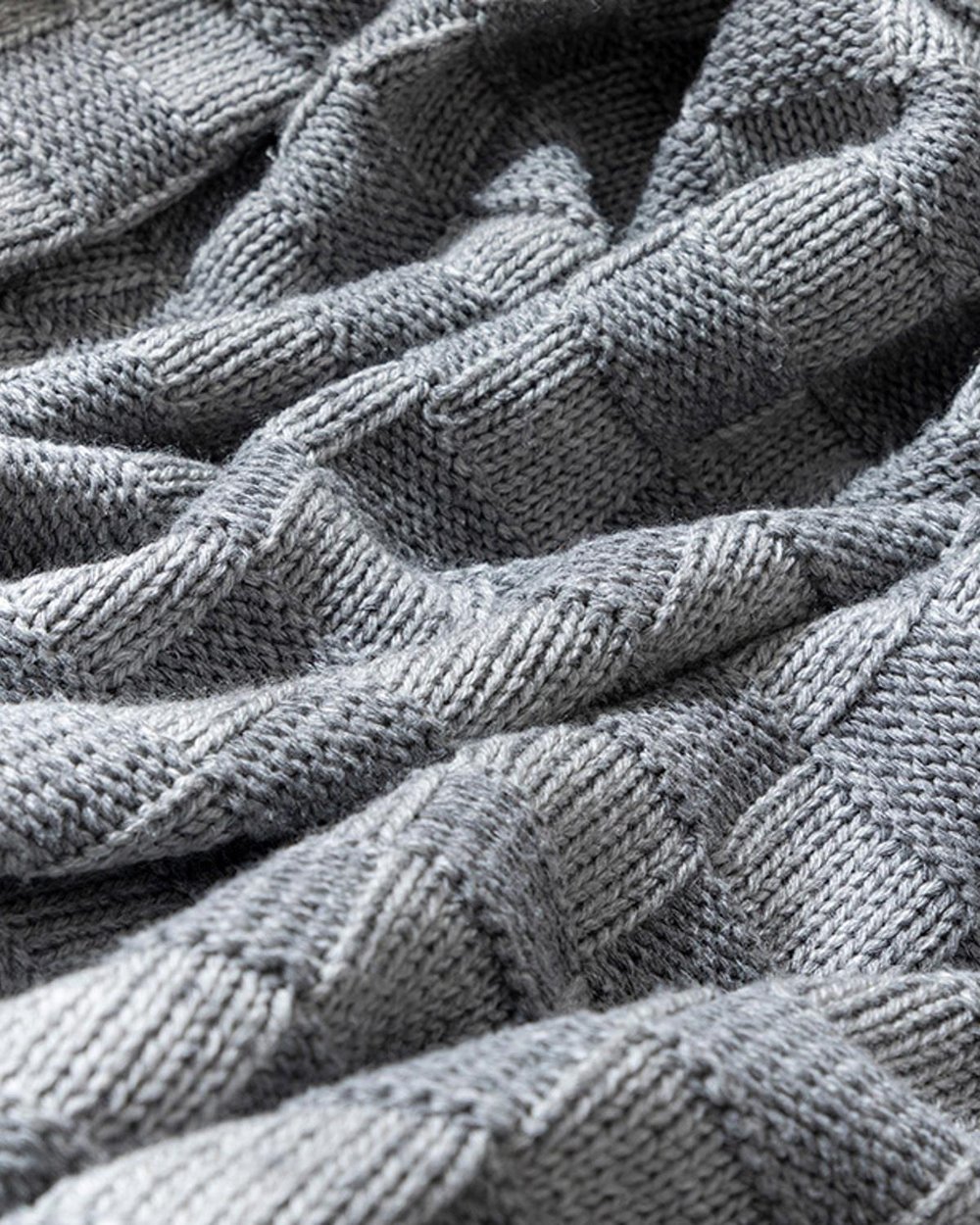 West Pole Knitwear Chair Shawl 130x170 cm Gray-Anthracite