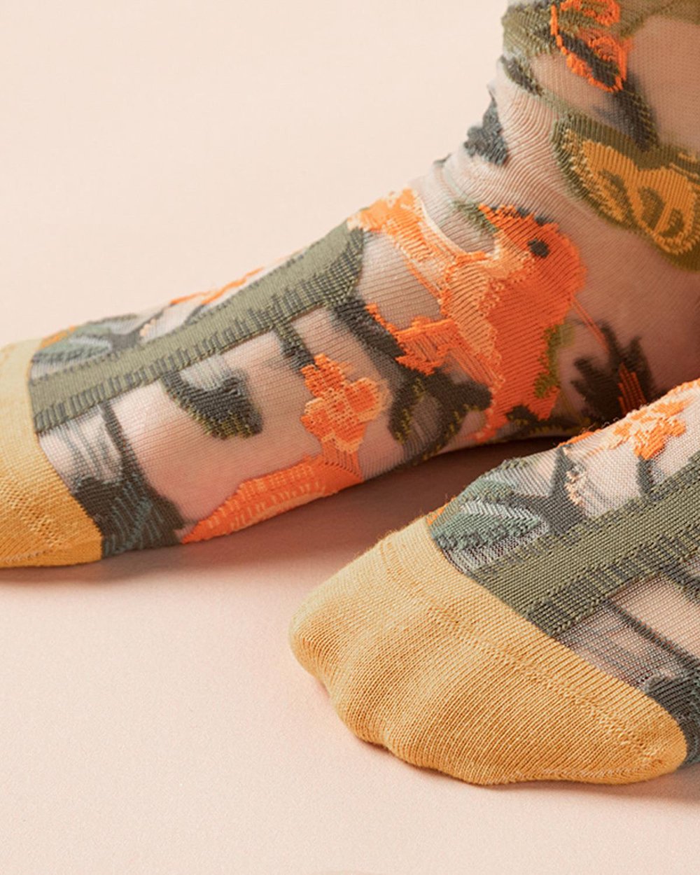 Wild Flower Тънки Чорапи Жена 36-40 Оранжев