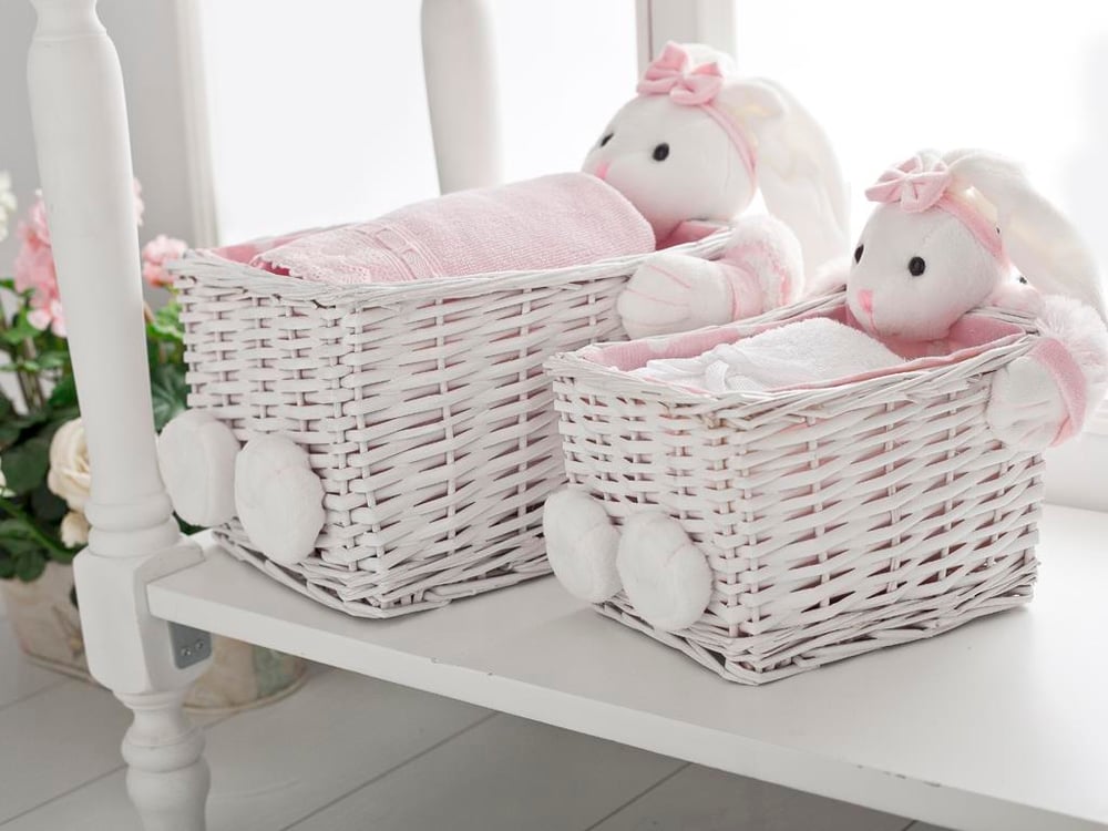 With rabbits КОШНИЦА Pink