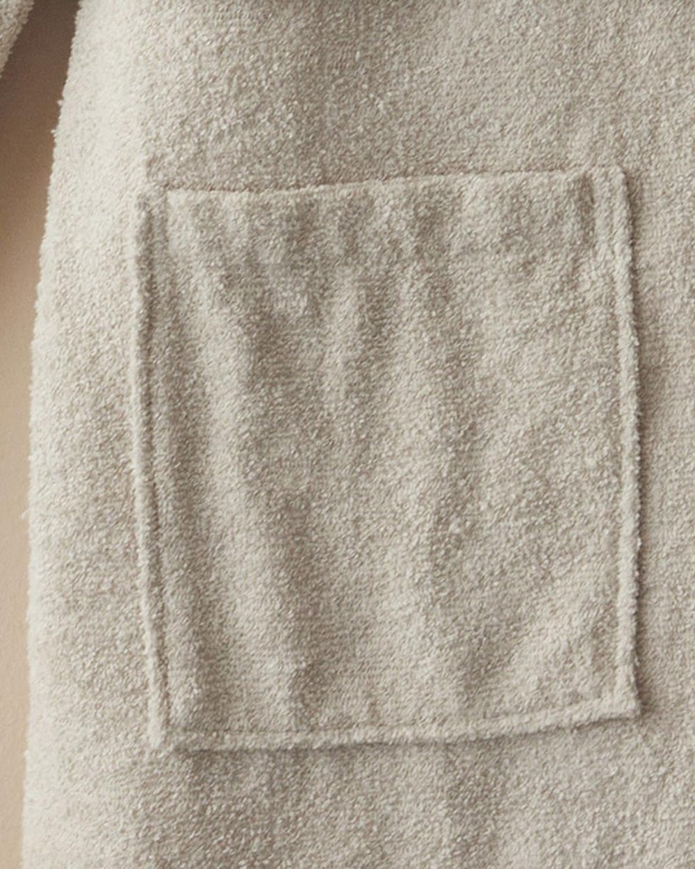 Wolin Халат За Баня С борд Памучен полиестер S-M Каменно сив..