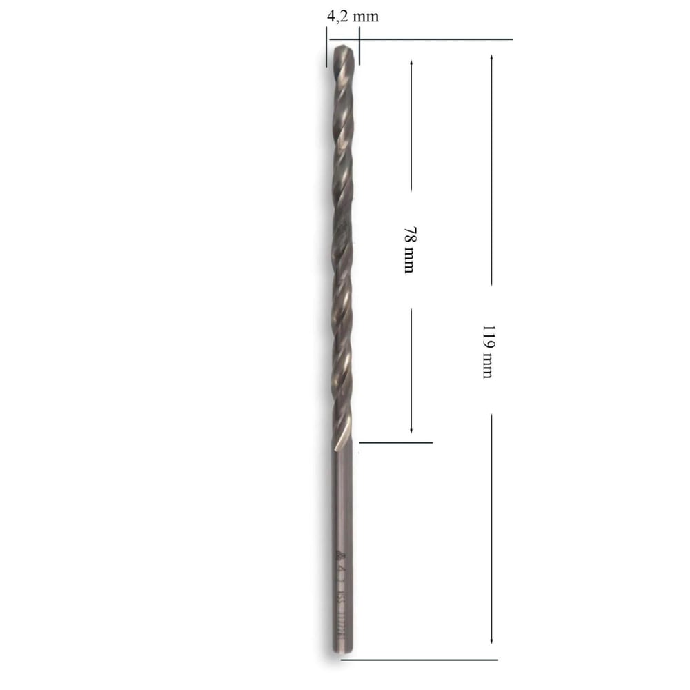 MTE HSS UZUN MATKAP UCU DIN 340 4.2 MM