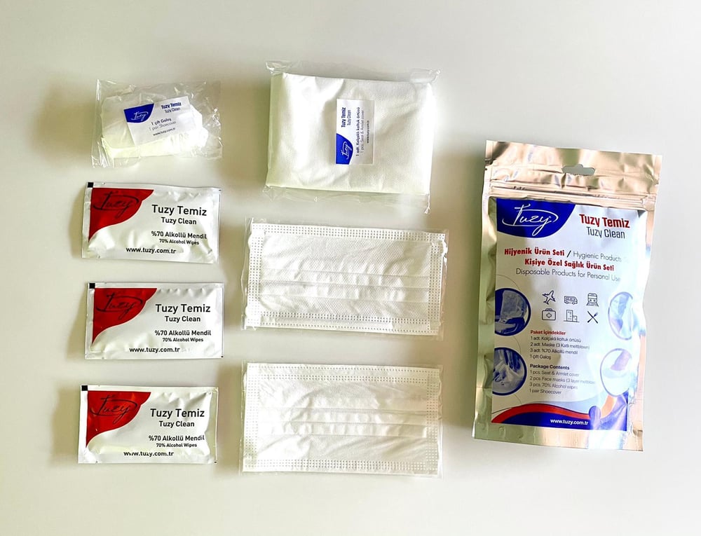 İş Güvenliği MalzemeleriAPEXTUZY Hijyen Kiti (3'lü Paket)│OSO Satış - Elektronik TicaretTUZY Hijyen Kiti (3'lü Paket)