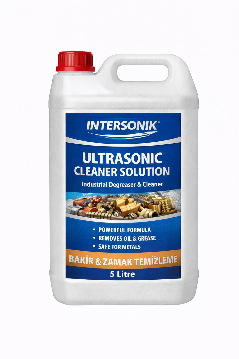 Kimya & Petrol Sektörü MalzemeleriİNTERSONİKUltrasonic Cleaner Solution Bakır&Zambak Temizleme 5 Litre