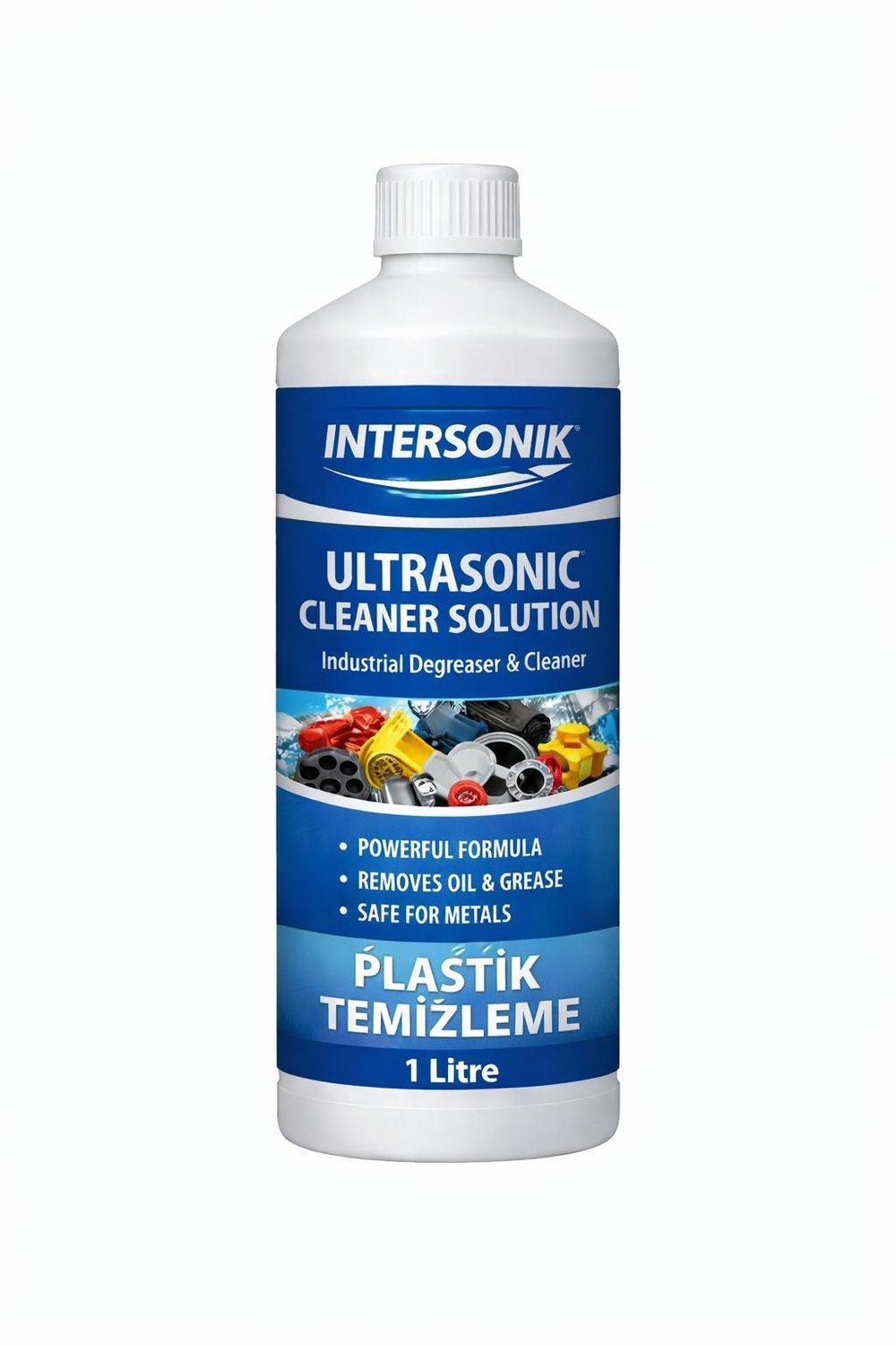 Kimya & Petrol Sektörü MalzemeleriİNTERSONİKUltrasonic Cleaner Solution Plastik Temizleme 1 Litre
