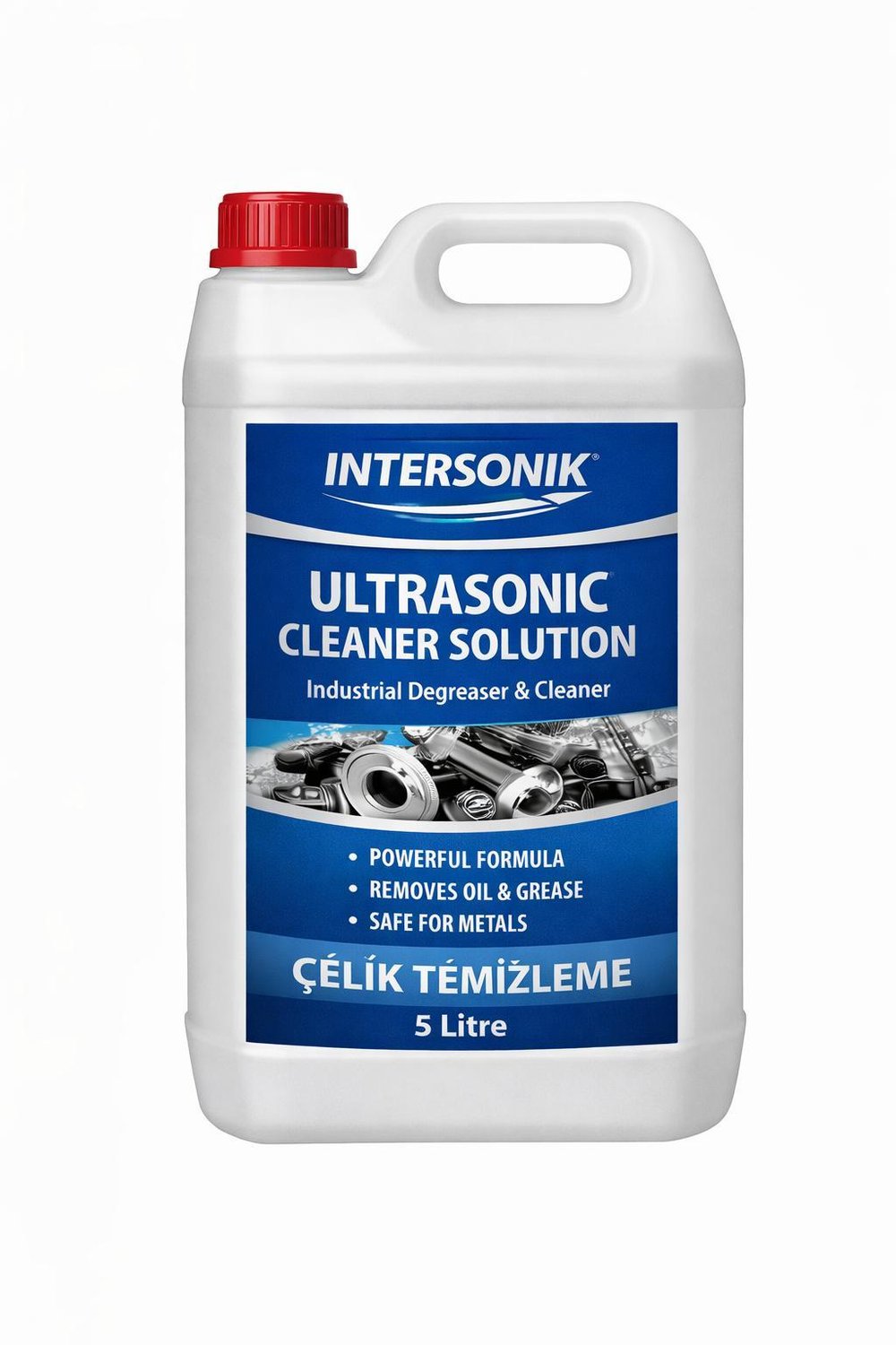 Kimya & Petrol Sektörü MalzemeleriİNTERSONİKUltrasonic Cleaner Solution ÇelikTemizleme 5 Litre