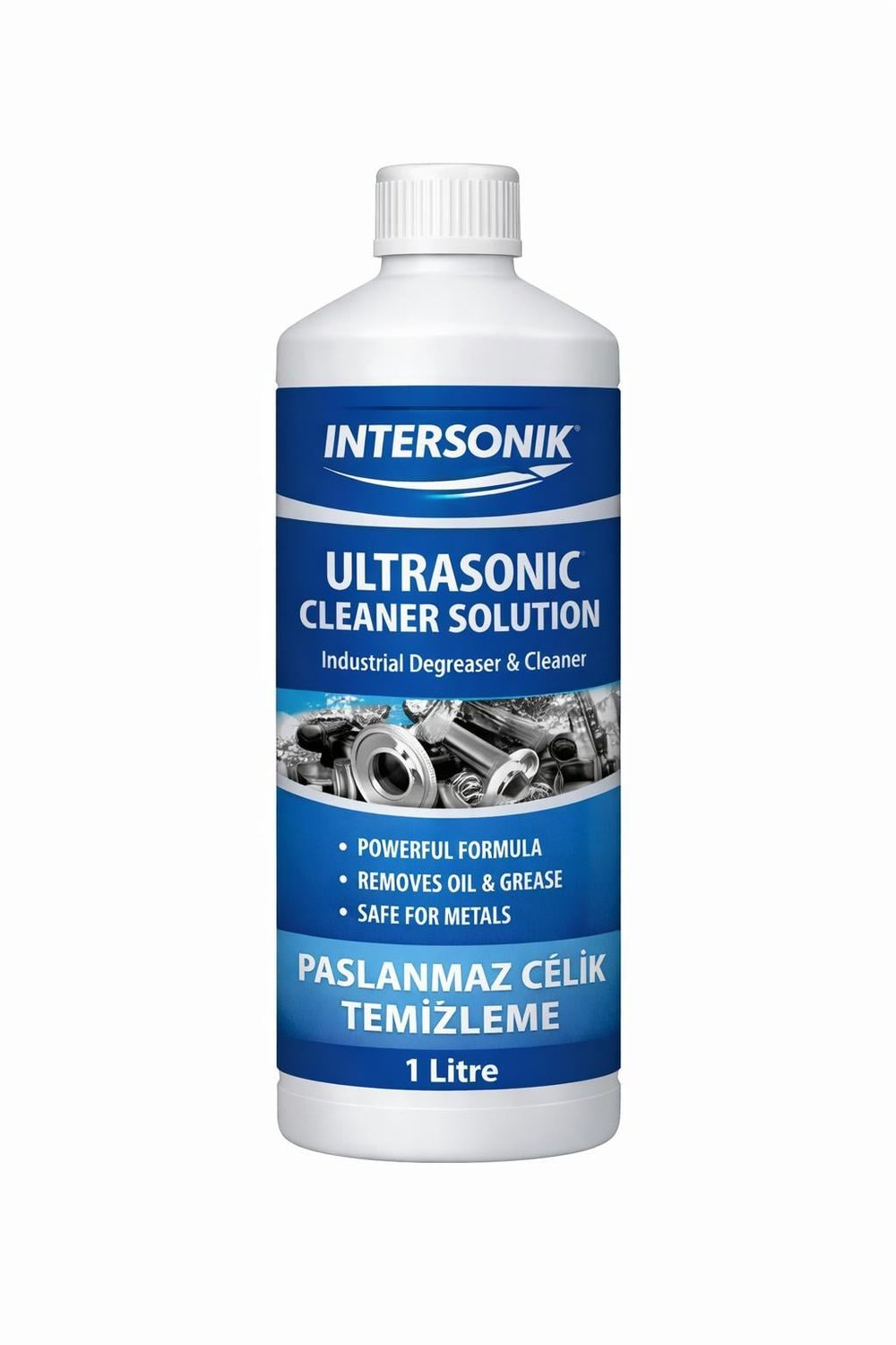 Kimya & Petrol Sektörü MalzemeleriİNTERSONİKUltrasonic Cleaner Solution Paslanmaz Çelik Temizleme 1 Litre