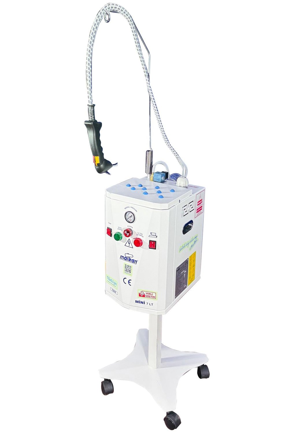 Tekstil ve Deri MalzemeleriMalkan MakinaMINI7K Yarı Otomatik, Bir Pistoleli Kürkçü Buhar Jenaratörü (7 lt.) │OSO Satış - Elektronik TicaretMINI7K Yarı Otomatik, Bir Pistoleli Kürkçü Buhar Jenaratörü  (7 lt.)