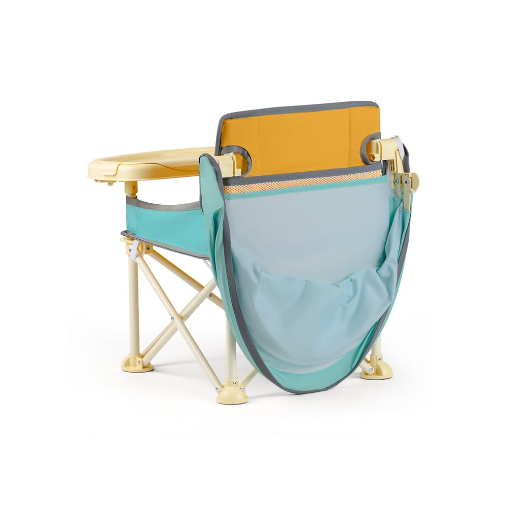 Minimono PlusUp Tenteli Portatif  Mama Sandalyesi, Sarı & Yeşil