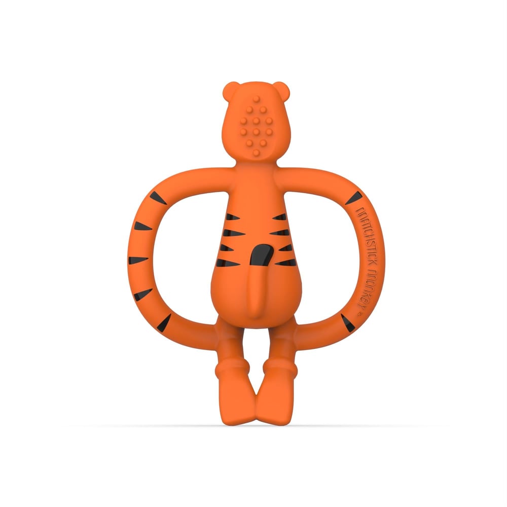 Matchstick Monkey Silikon Diş Kaşıyıcı, Teddy Tiger