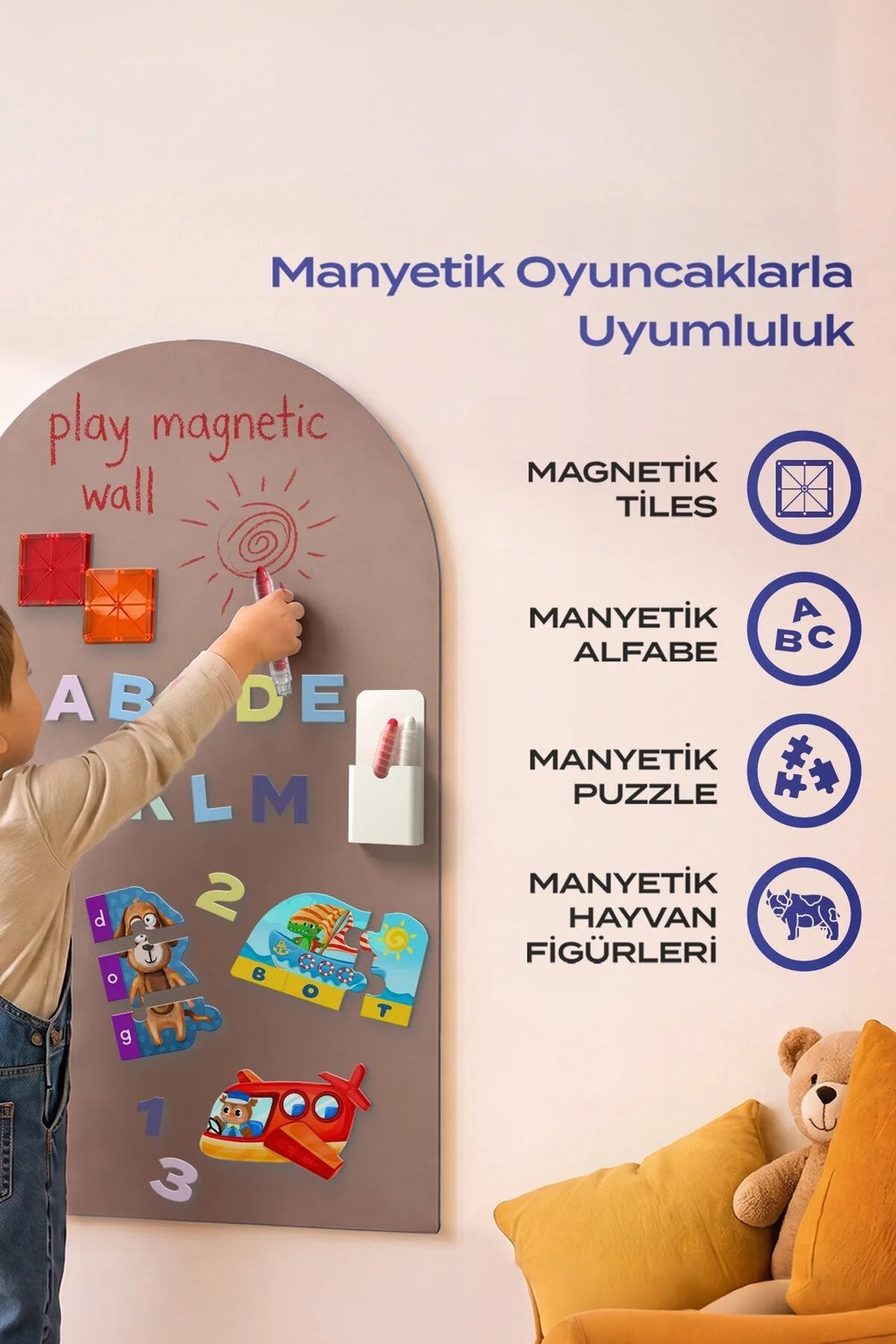 Zigo Toys Manyetik Duvar Panosu, Toprak