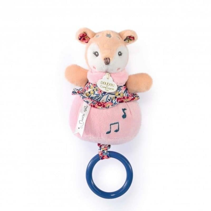 Doudou Oyuncak, Müzikli Pembe Yavru Geyik 20 cm
