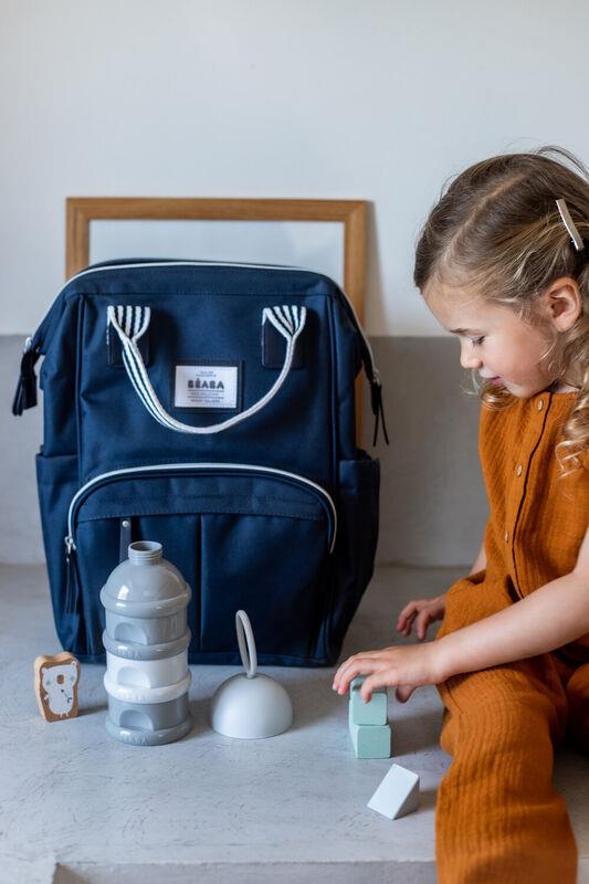 3 Katmanlı Süt Tozu Kutusu ve Atıştırmalık Kabı (Light/Dark mist)