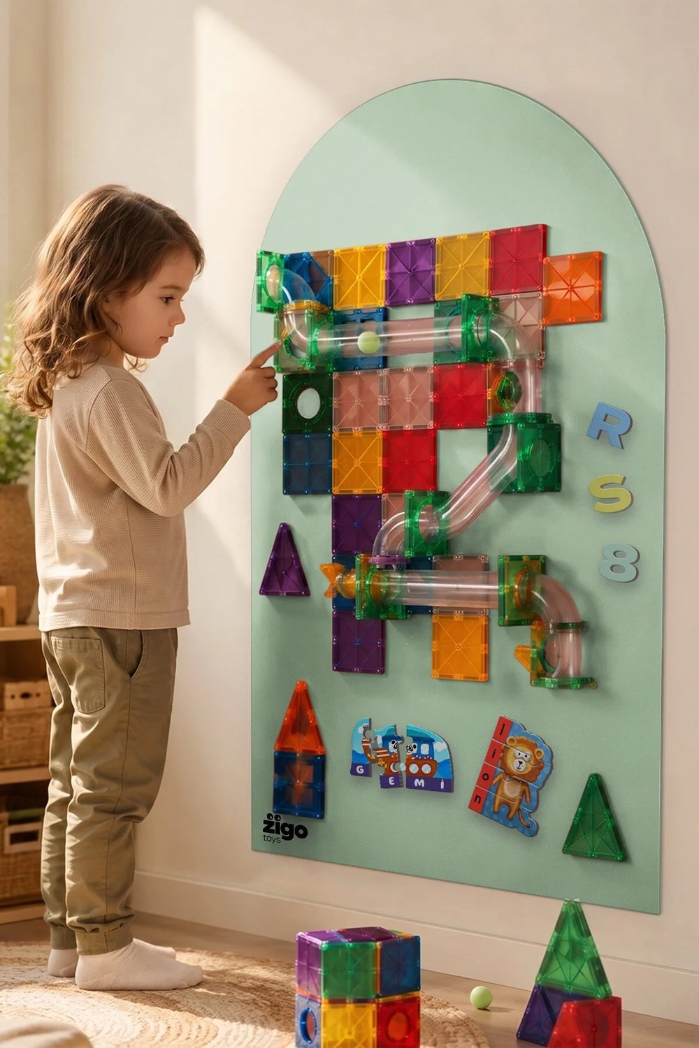 Zigo Toys Manyetik Duvar Panosu, Ada Çayı