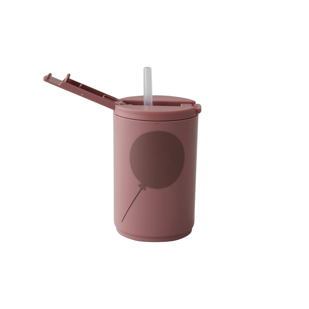 Design Letters Tritan Pipetli Suluk, Gülkurusu Balon