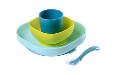 4lü Silikon Beslenme Seti Blue