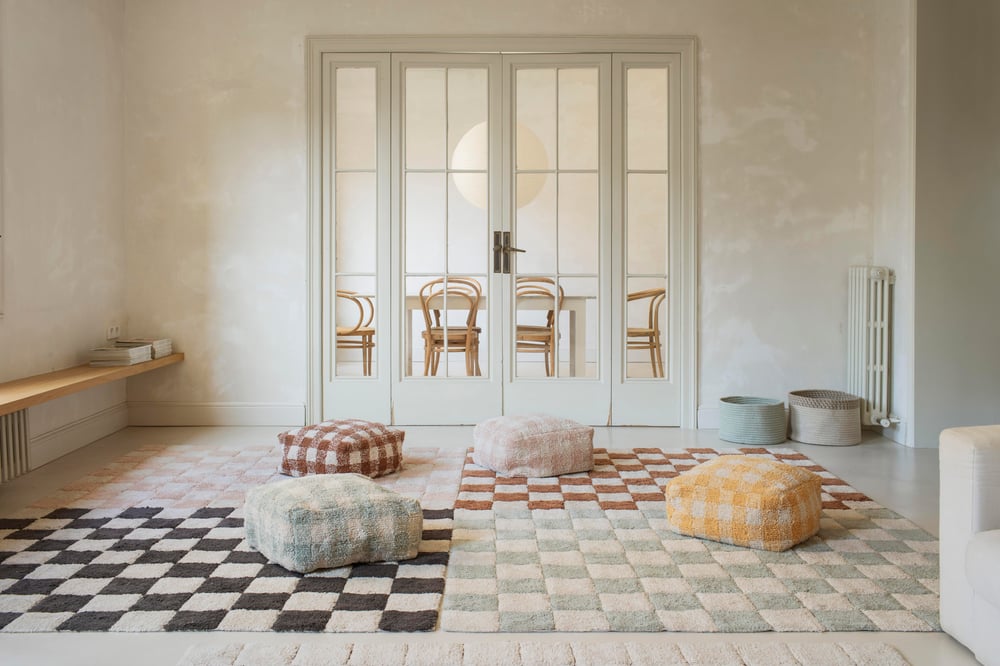 Lorena Canals Çocuk Odası Halısı, Kitchen Tiles Dark Grey M