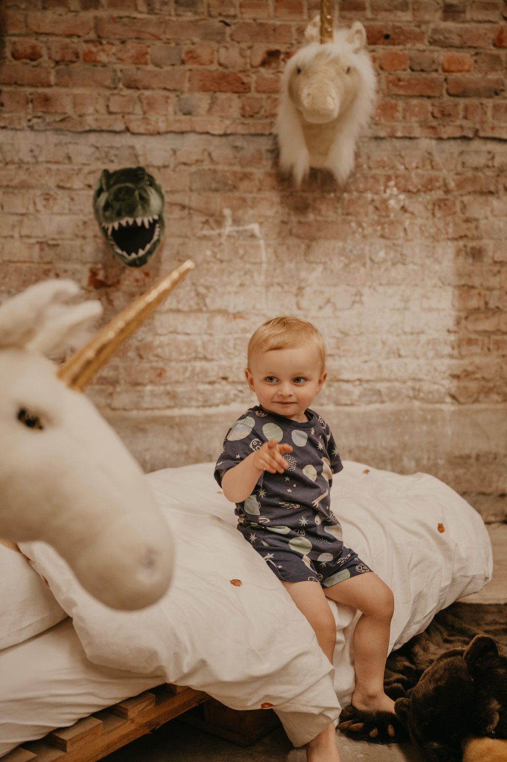 Duvar Aksesuarı, Bej Unicorn Fay