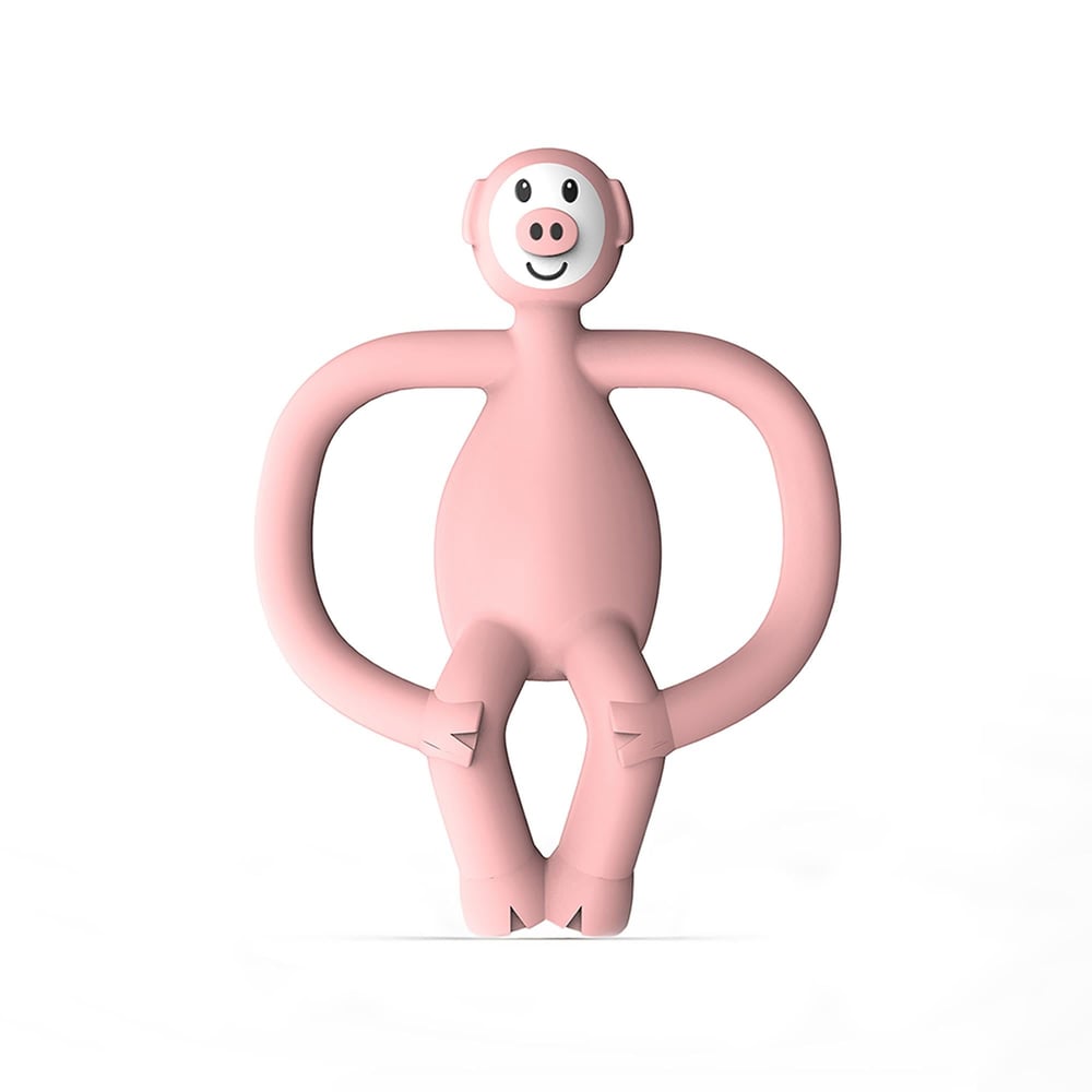 Matchstick Monkey Silikon Diş Kaşıyıcı, Pickle Pig