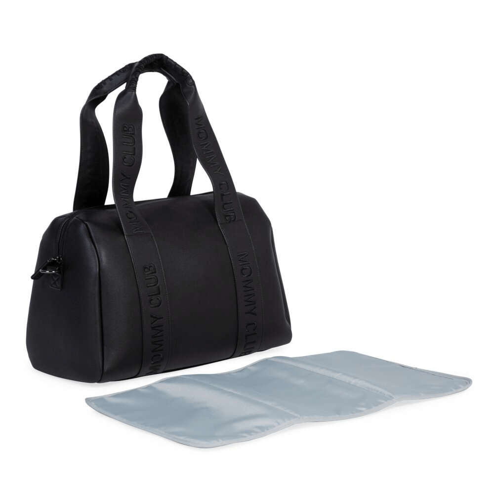 Mommy Club Bag, Vegan Deri Siyah