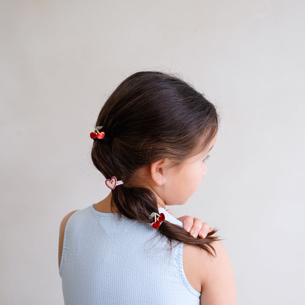 Mimi & Lula Red Cherries Mini 6lı Lastik Toka