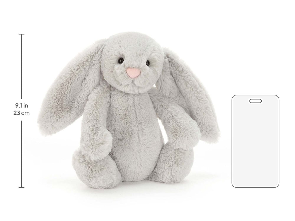 Jellycat Bashful Gri Tavşan Orta Boy 31 cm
