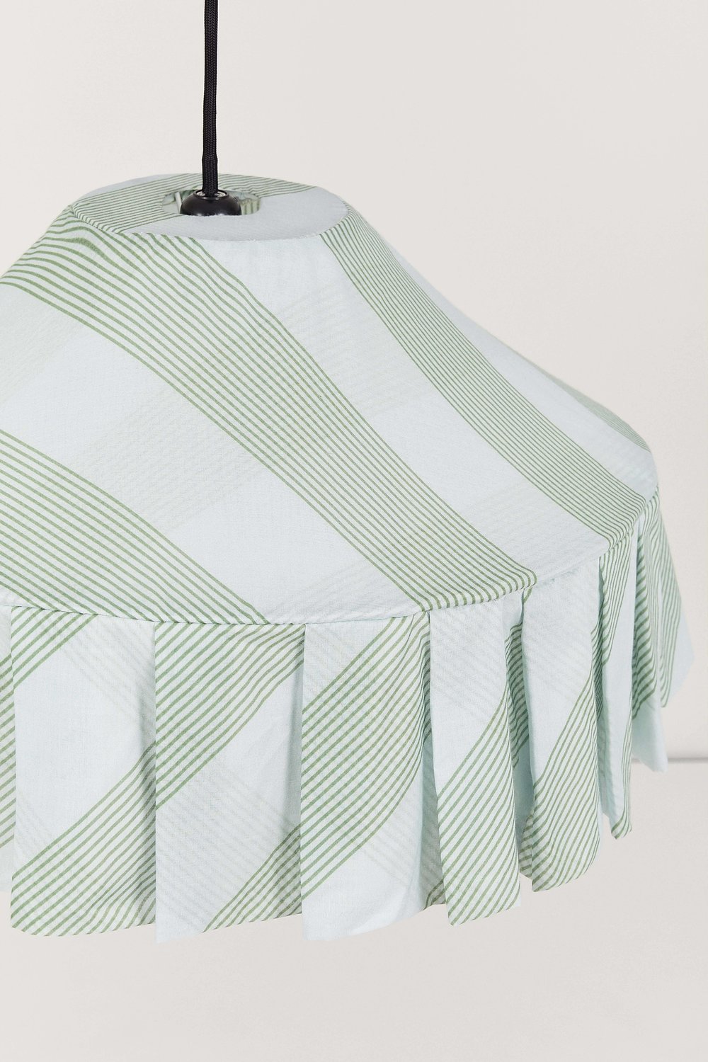 Nobodioz Nicole Aydınlatma Şapkası, 50cm çap, Green Diagonal Stripe