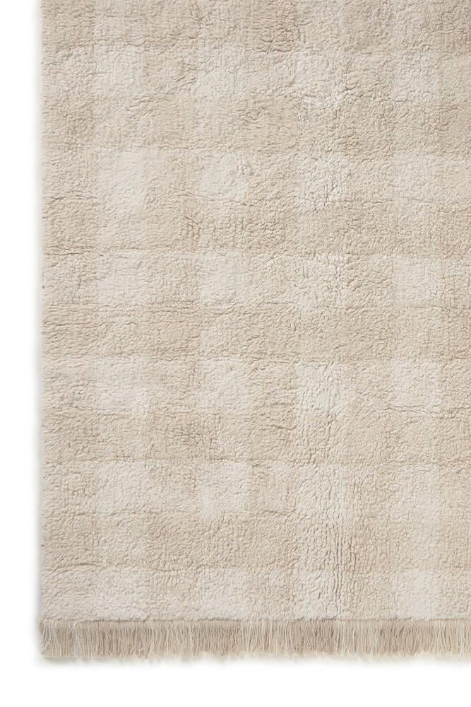 Lorena Canals Çocuk Odası Halısı, Vichy Ivory XS