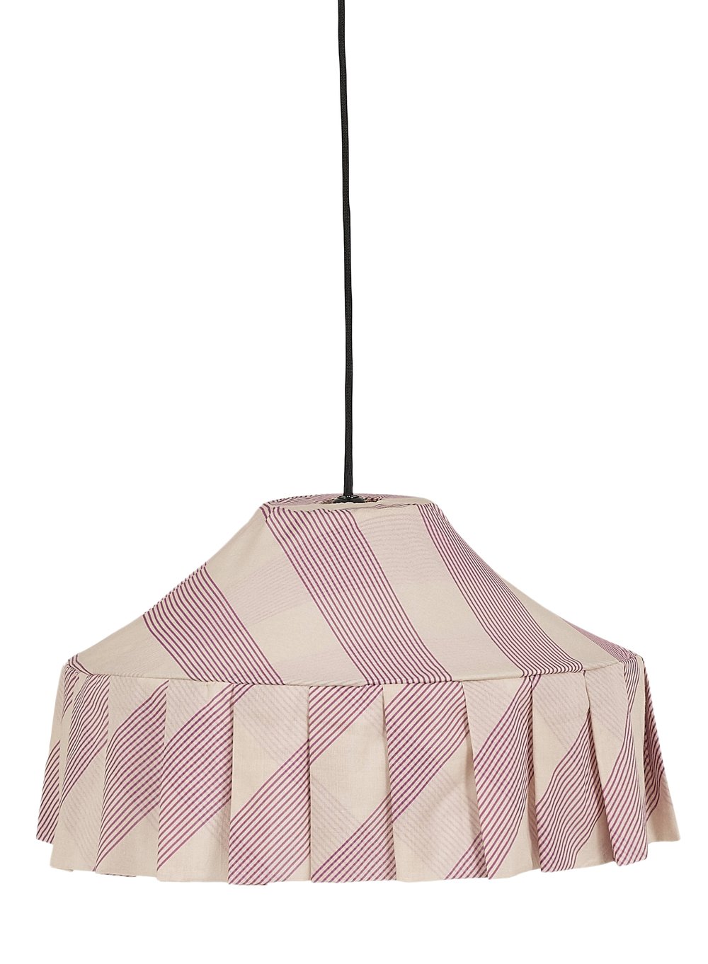 Nobodioz Nicole Aydınlatma Şapkası, 50cm çap, Lilac Diagonal Stripe