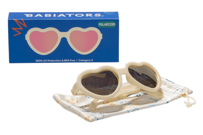 Babiators Polarize Heart Güneş Gözlüğü Sweet Cream 3-5 Yaş