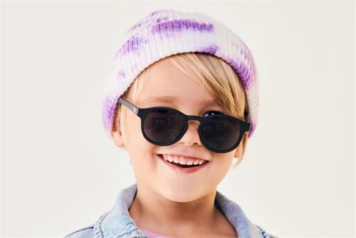 Babiators Smoke Polarize Lensli Keyhole Güneş Gözlüğü Jet Black 3-5 yaş