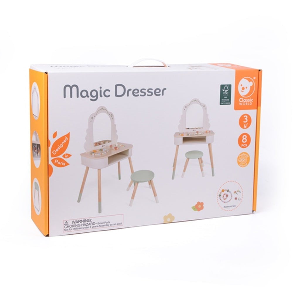 Classic World Ahşap Makyaj Masası