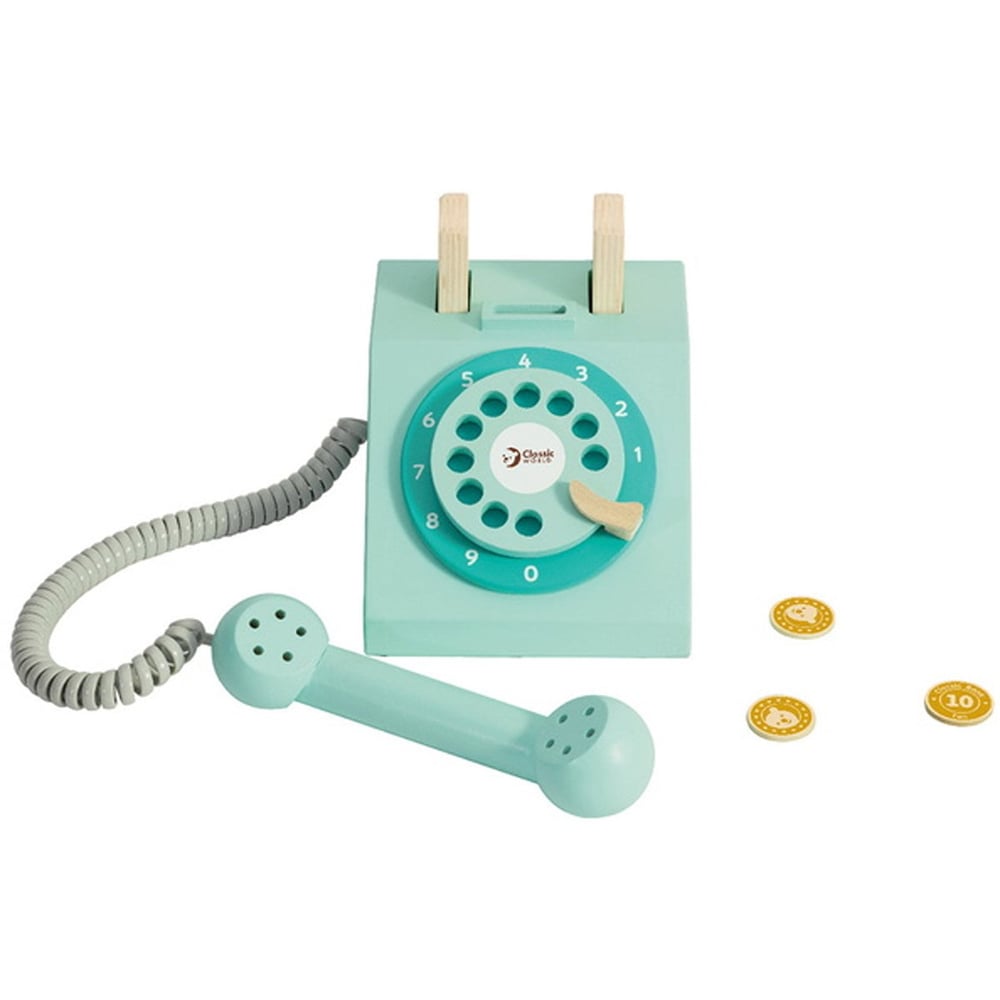 Classic World Ahşap Oyuncak Telefon