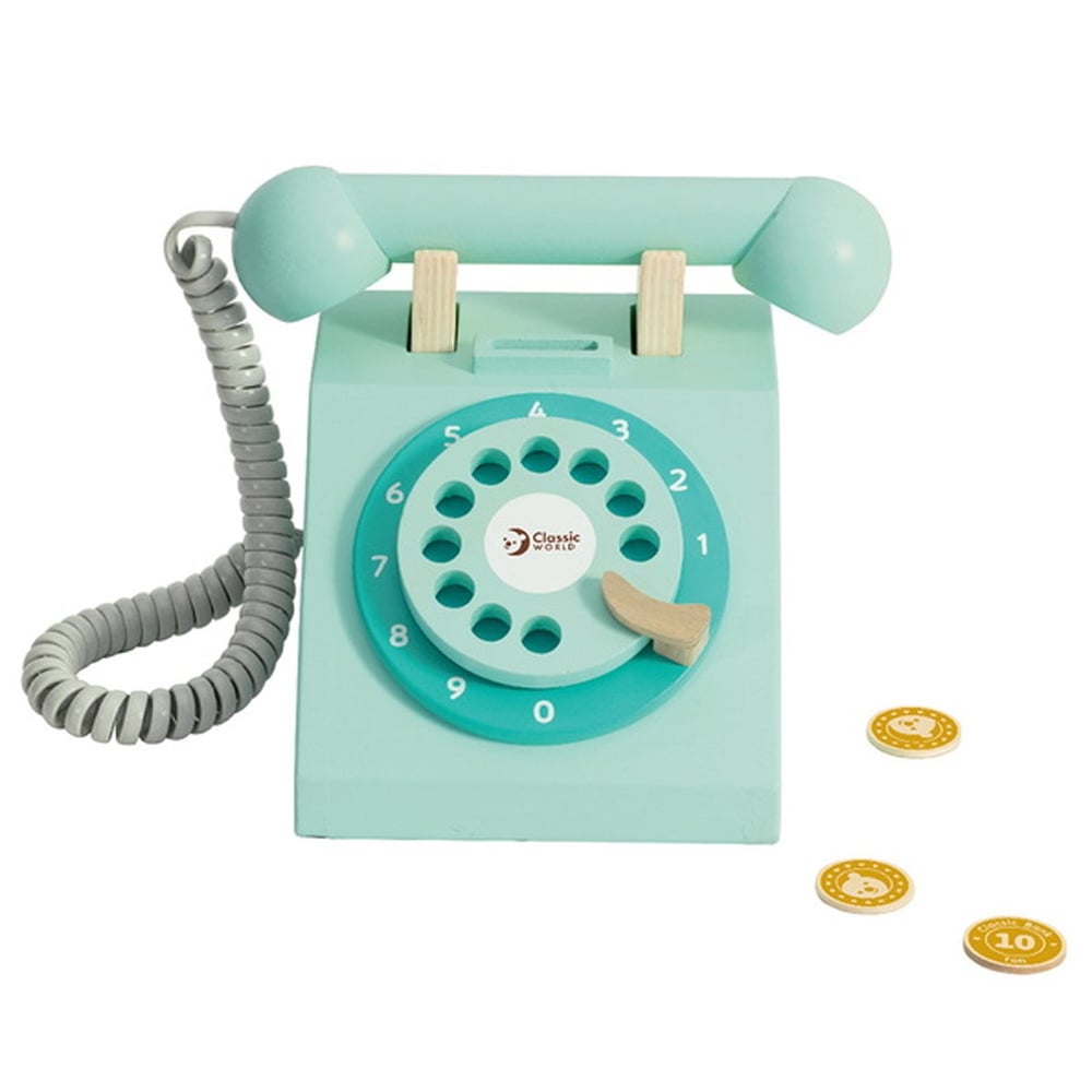 Classic World Ahşap Oyuncak Telefon