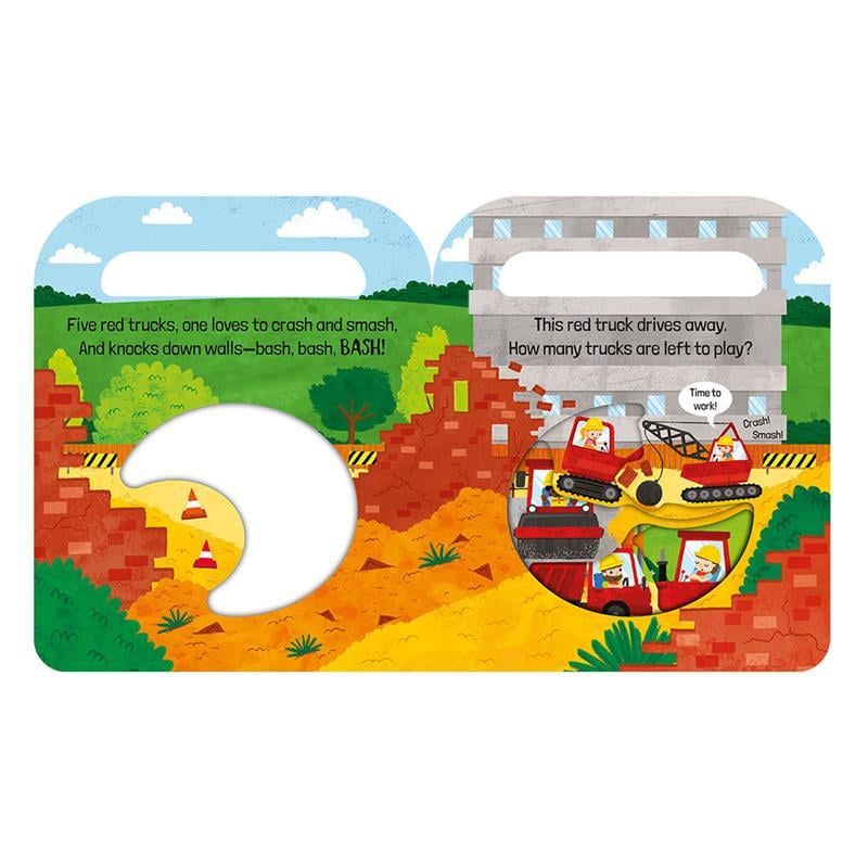 Five Red Trucks - Carry And Count - Board Book