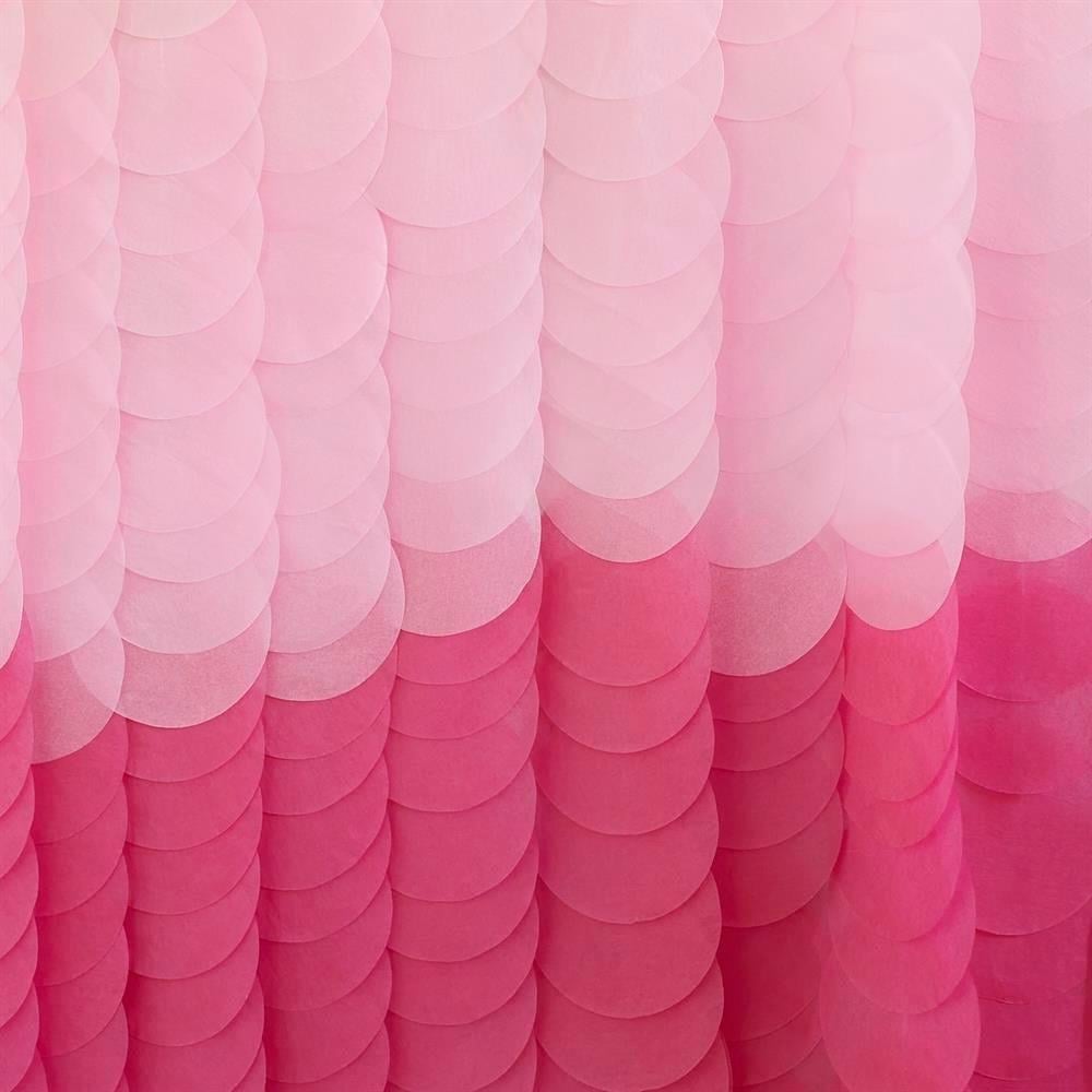 Gigner Ray - Backdrop Tissue Paper Discs Pink Ombre