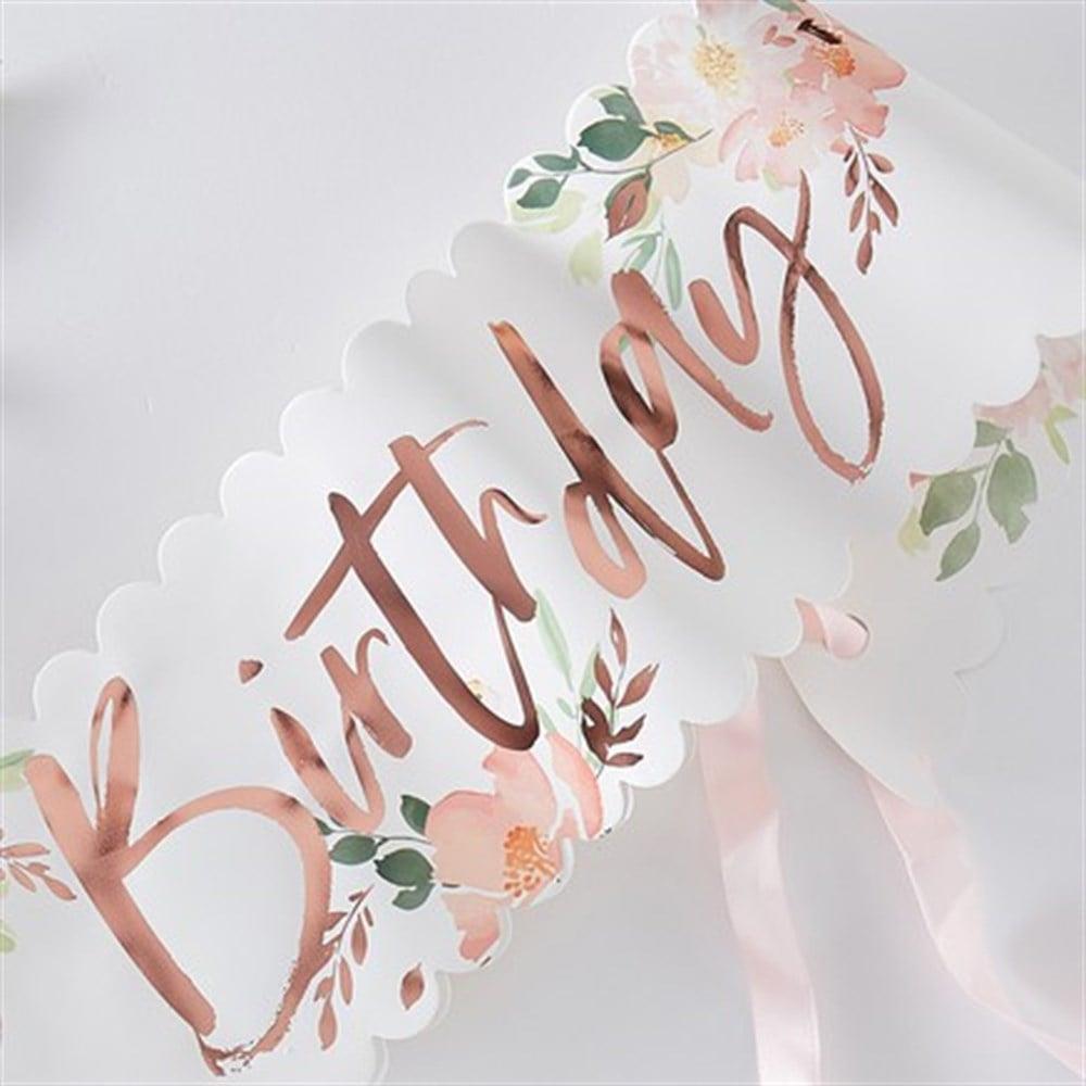 Ginger Ray - Its My Birthday - Çiçekli Kuşak