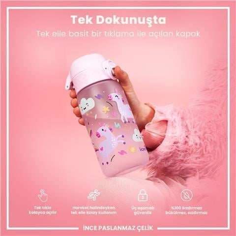 ION8 - Çocuk Suluk - Unicorn - 350 Ml - Sızdırmaz - BPA İçermeyen